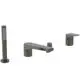 IS-Badearm-f-Wannenrand-La-Dolce-Vita-m-Auslauf-m-Handbrause-Set-Magnetic-Grey-BD671A5 gallery number 1